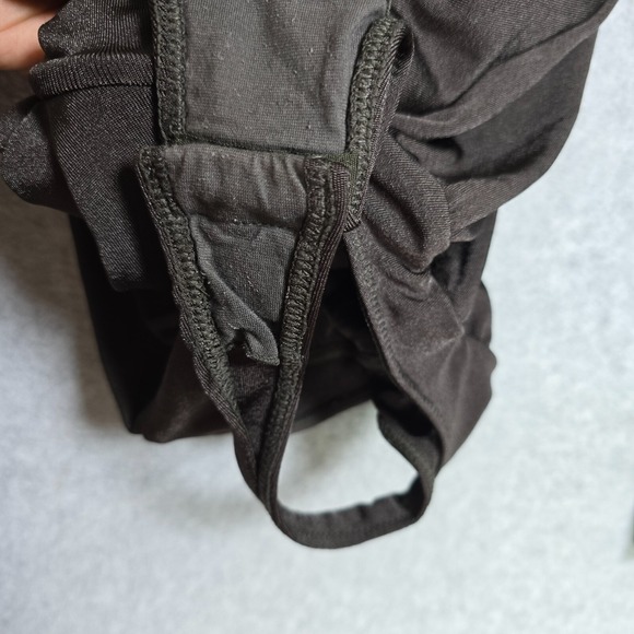 Free People Intimately Size S Chocolate CoquetteDrape Long Sleeve Thong Bodysuit - Picture 5 of 8